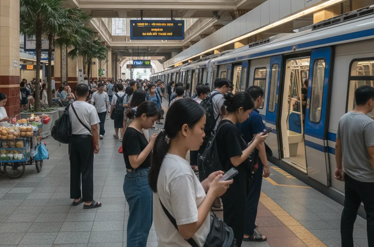 Métro Ho Chi Minh aéroport Tan Son Nhat